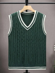 Knitted Vest | Cable Knit | Pullover | Sweater Vest | Men's Vest