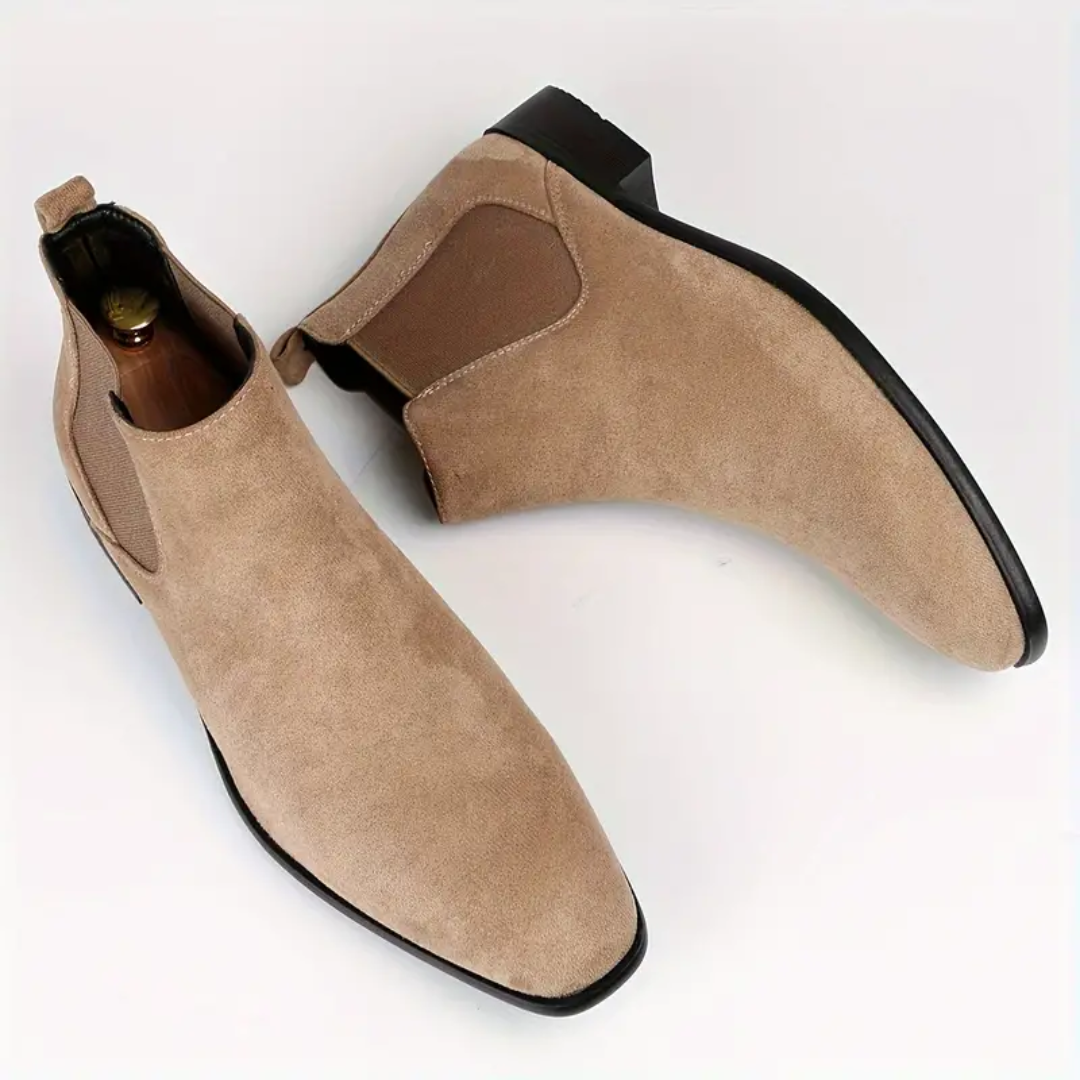 Chelsea Boots - Suede - Slip-On - Ankle Boots - Men's Boots