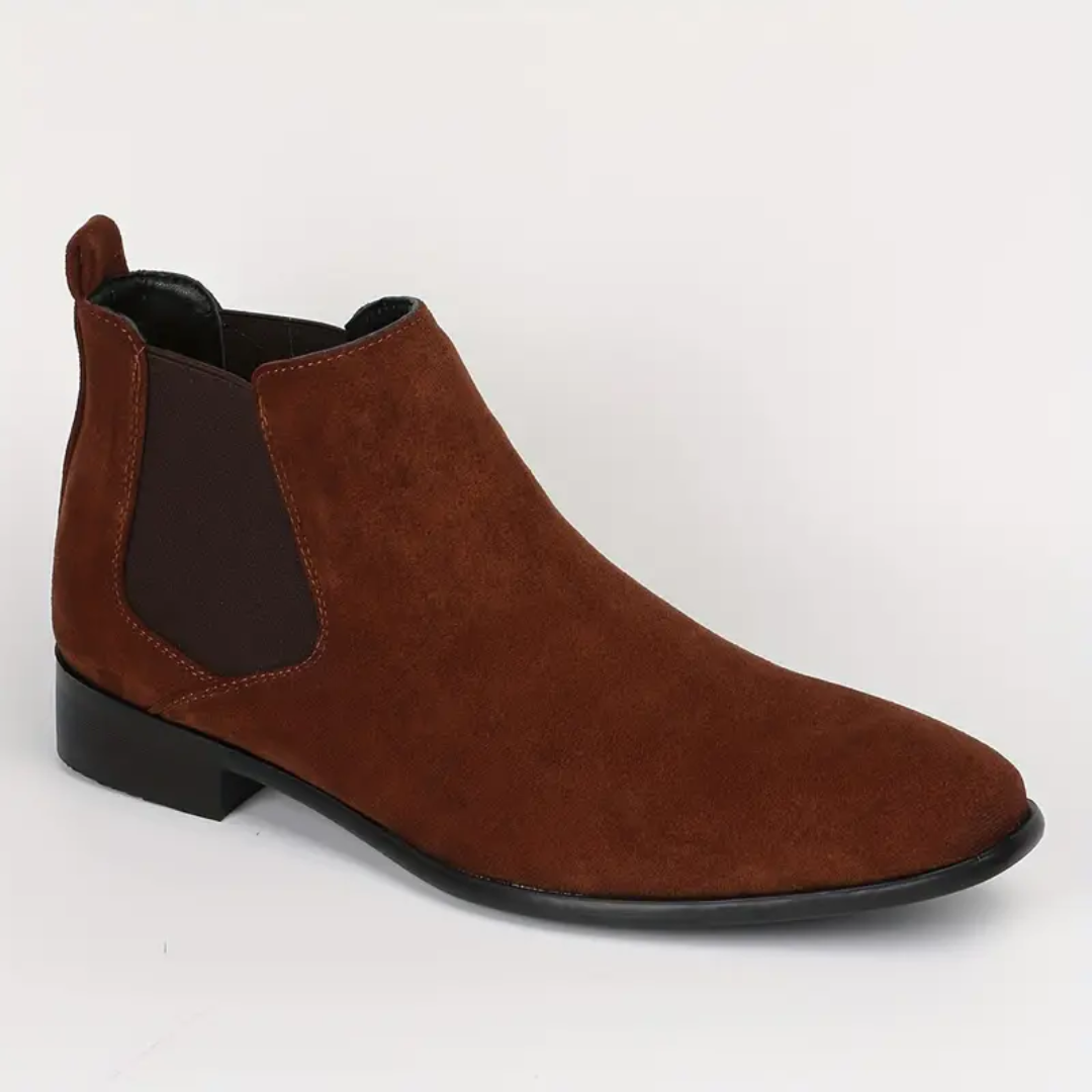 Chelsea Boots - Suede - Slip-On - Ankle Boots - Men's Boots