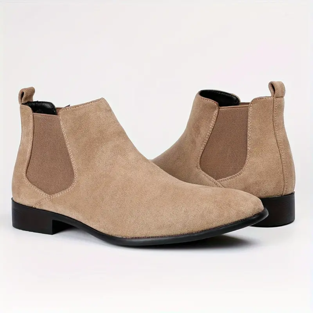 Chelsea Boots - Suede - Slip-On - Ankle Boots - Men's Boots