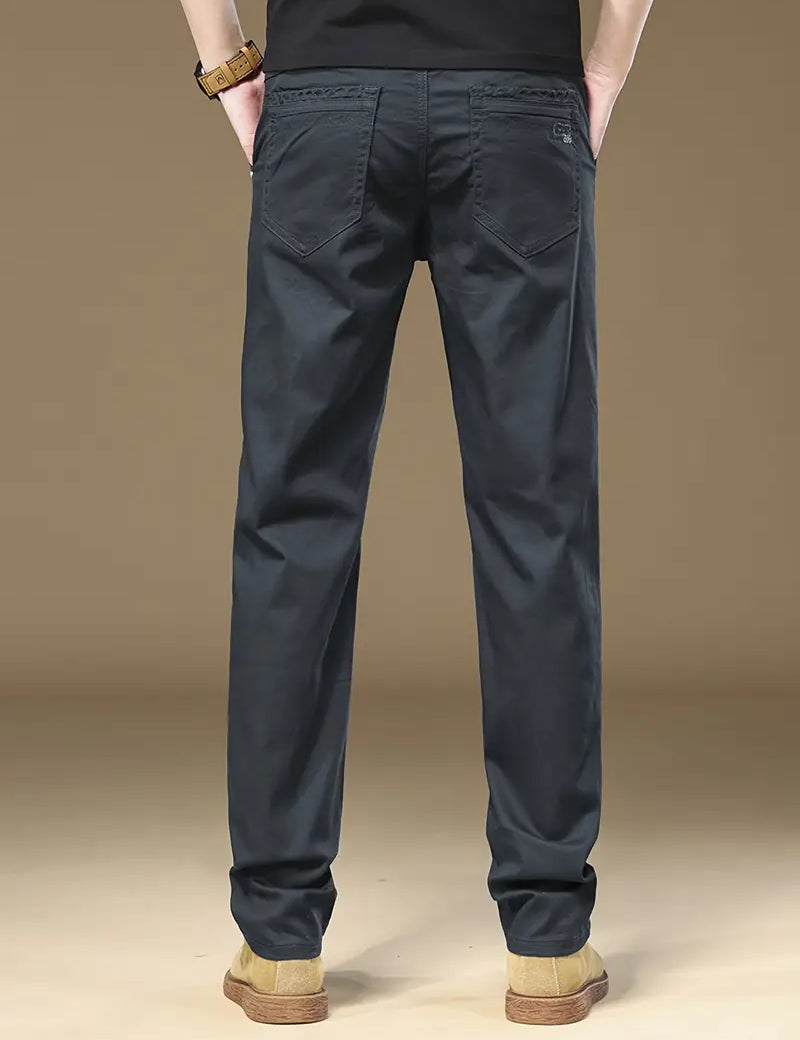 Chino Pants - Men's Regular Straight Leg Stretchy Chinos
