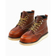 Men's Boots - Brown - Lace-Up - Ankle Boots - Moc Toe Boots
