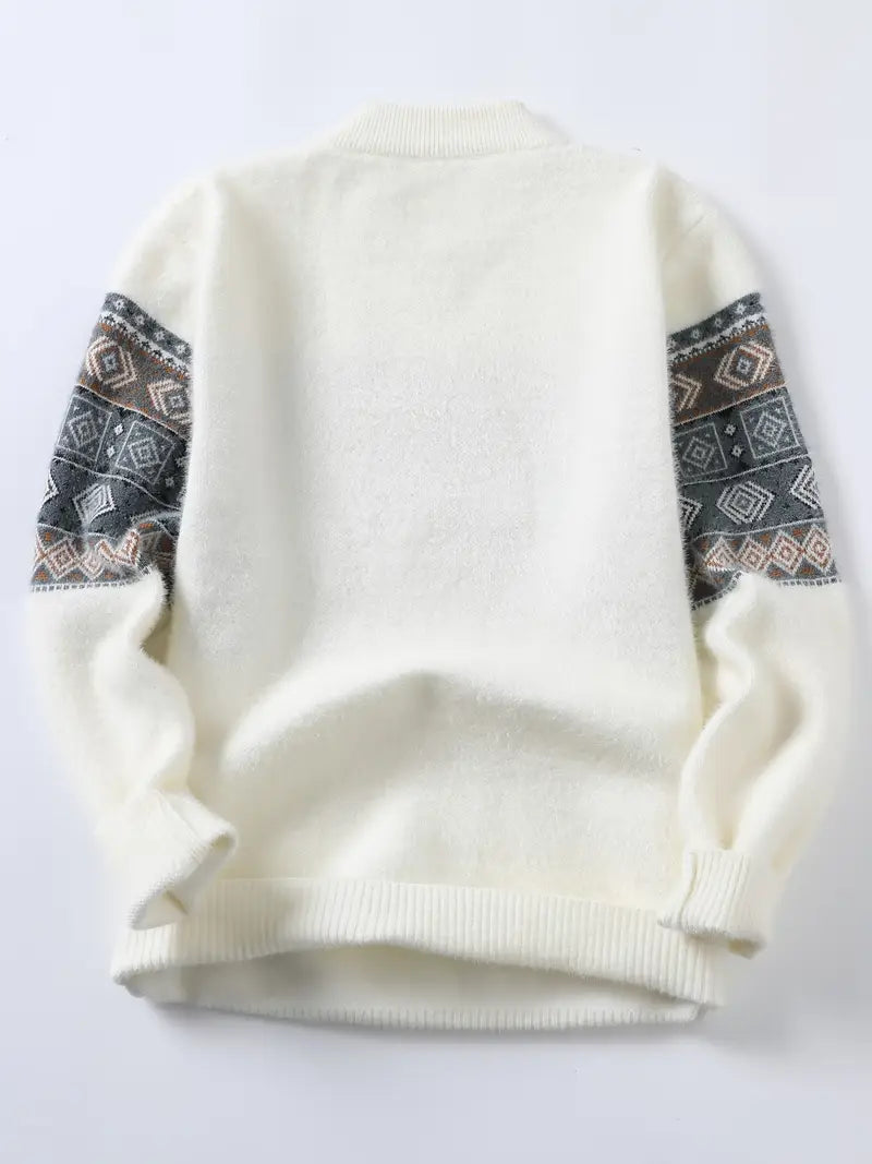 Winter Pullover | Crew Neck | Relaxed Fit | Knitted Jumper | Men's Sweater