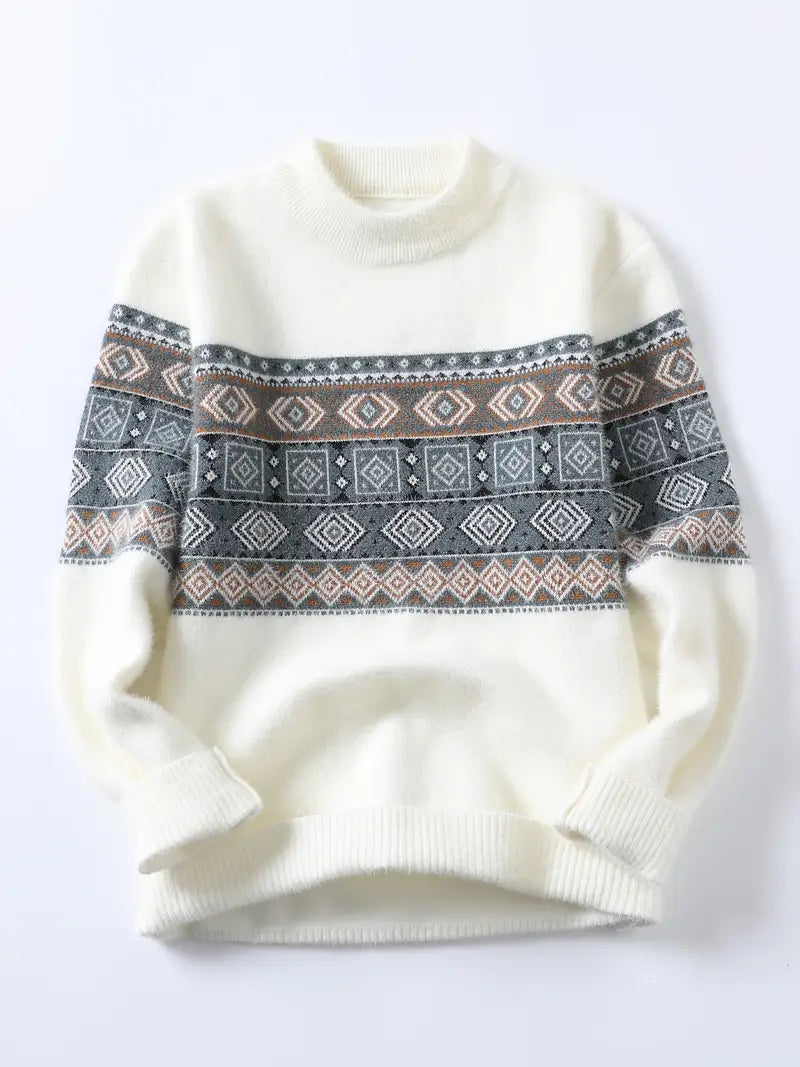 Winter Pullover | Crew Neck | Relaxed Fit | Knitted Jumper | Men's Sweater