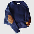 Knitted Sweater - Cashmere Winter Sweater for Men with Elbow Patches