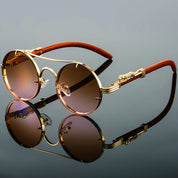 Round Sunglasses | Panther | Color Lens | Polarized Sunglasses | Men's Sunglasses