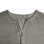 Long Sleeve T-Shirt - Half Buttoned - Pullover - Henley Shirt - Men's Shirt