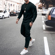 Sweatshirt and Jogger Set | Casual | Tracksuit | Two-Piece Set | Men's Clothing