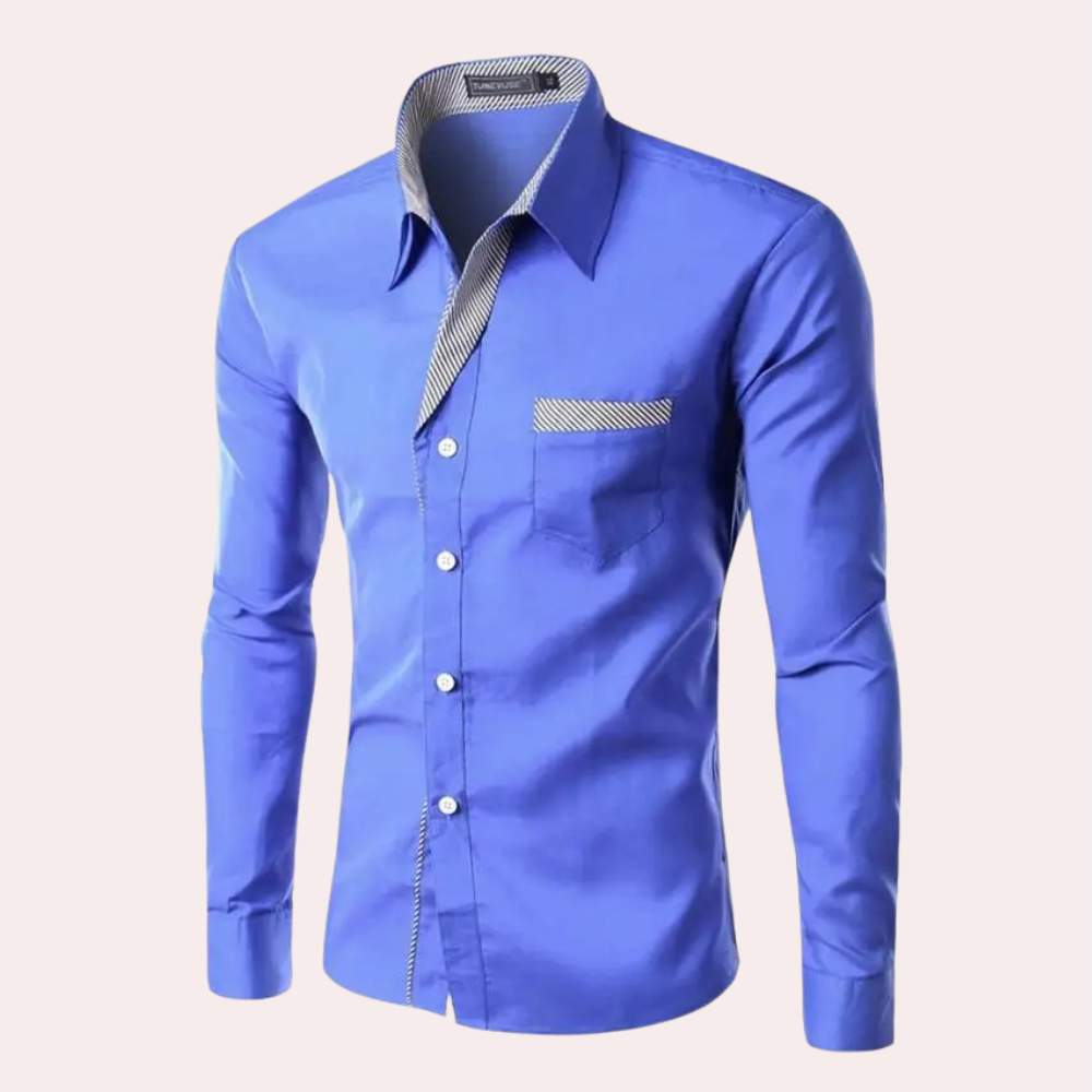 Dress Shirt | Slim Fit | Long Sleeve | Button-Up Shirt | Men's Shirt