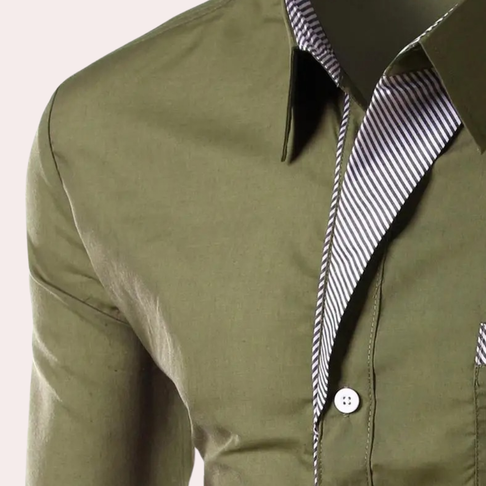 Dress Shirt | Slim Fit | Long Sleeve | Button-Up Shirt | Men's Shirt