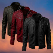 Leather Jacket – With Zipper – Lined – Biker Jacket – Men's Leather Jacket-Southern-Taylor