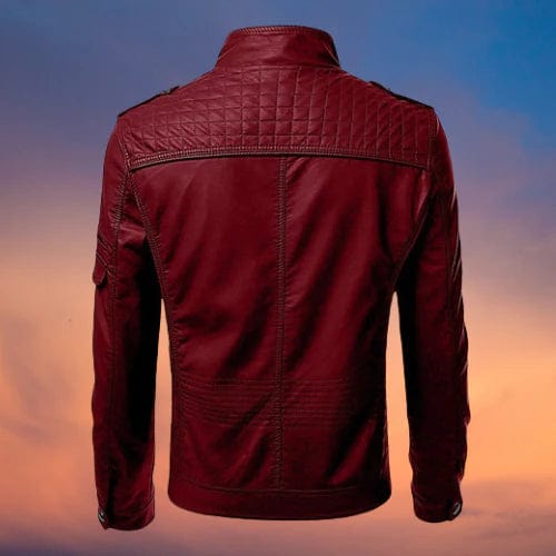 Leather Jacket – With Zipper – Lined – Biker Jacket – Men's Leather Jacket-Southern-Taylor