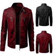 Leather Jacket – With Zipper – Lined – Biker Jacket – Men's Leather Jacket-Southern-Taylor