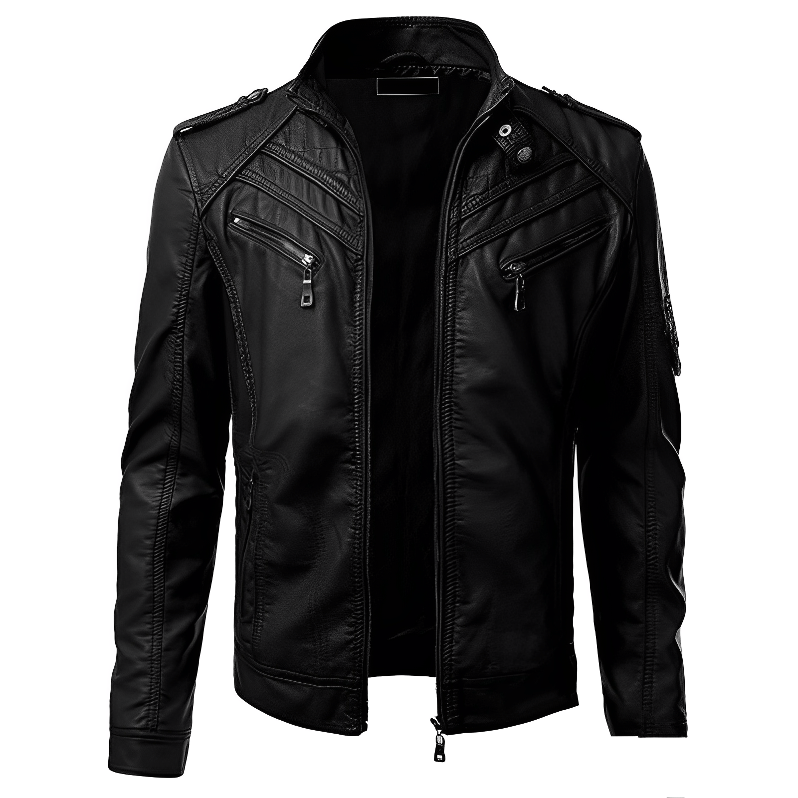 Leather Jacket – With Zipper – Lined – Biker Jacket – Men's Leather Jacket-Southern-Taylor