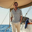 Summer Shirt | Striped | Lightweight | Polo Shirt | Men's Short Sleeve Shirt