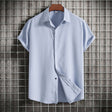 Linen Shirt | Buttoned Up | Lightweight | Short Sleeve Shirt | Men's Summer Clothes