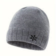 Men's Beanie - Warm - Fleece Lined - Knitted Beanie - Winter Hat