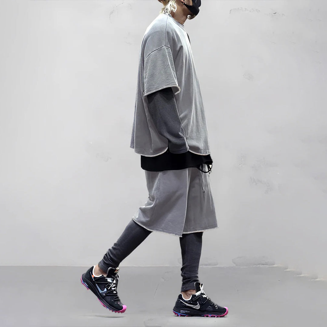 Shorts and Tshirt Set - Loose Fit - Oversized - Two-Piece Set - Men's Summer Clothes