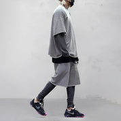 Shorts and Tshirt Set - Loose Fit - Oversized - Two-Piece Set - Men's Summer Clothes