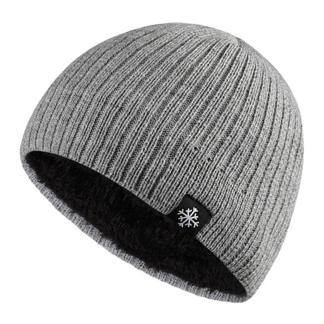 Men's Beanie - Warm - Fleece Lined - Knitted Beanie - Winter Hat