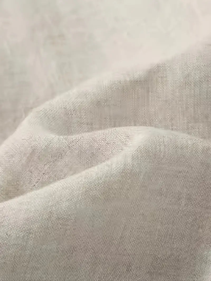 Linen Pants - Loose Fit - Elastic Waist - Summer Trousers - Men's White Pants-Broek man-Chaps of London-Chaps of London