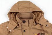 Cargo Jacket | Hooded | Pockets | Fleece-Lined Jacket | Men's Winter Jacket