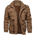 Cargo Jacket | Hooded | Pockets | Fleece-Lined Jacket | Men's Winter Jacket