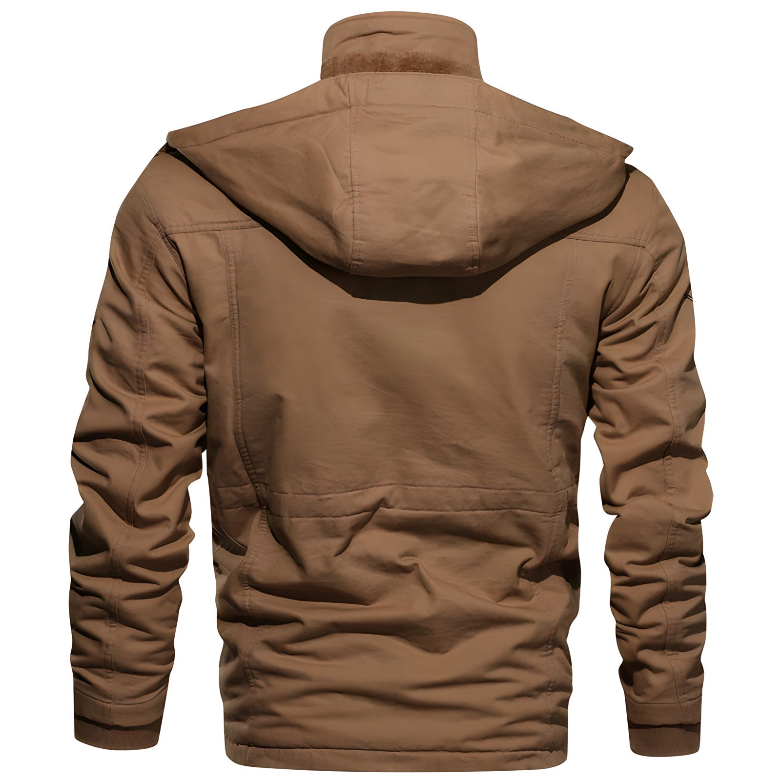 Cargo Jacket | Hooded | Pockets | Fleece-Lined Jacket | Men's Winter Jacket