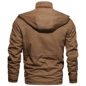 Cargo Jacket | Hooded | Pockets | Fleece-Lined Jacket | Men's Winter Jacket
