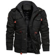 Cargo Jacket | Hooded | Pockets | Fleece-Lined Jacket | Men's Winter Jacket