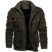 Cargo Jacket | Hooded | Pockets | Fleece-Lined Jacket | Men's Winter Jacket