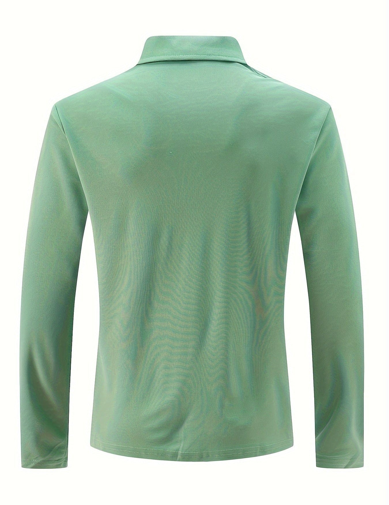 Long Sleeve Polo Shirt - Men's Plain Collared Button Neck Polo Shirt-Men's Long-Sleeve Polo Shirt-Chaps of London-Chaps of London