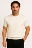 Knit T-Shirt | Round Neck | Regular Fit | Plain T-Shirt | Men's Clothing