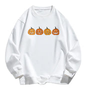 Halloween Pullover - Women's Black and White Pumpkin Jumper