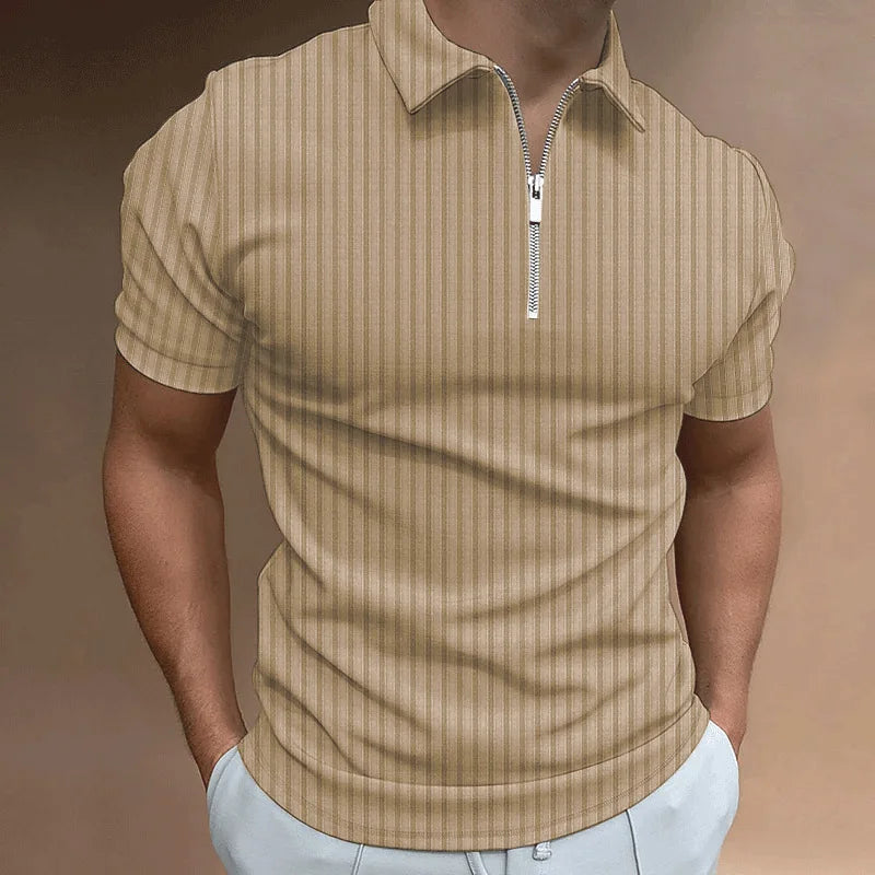 Luxurious Men's Polo With Zipper For Summer Spring-Southern-Taylor