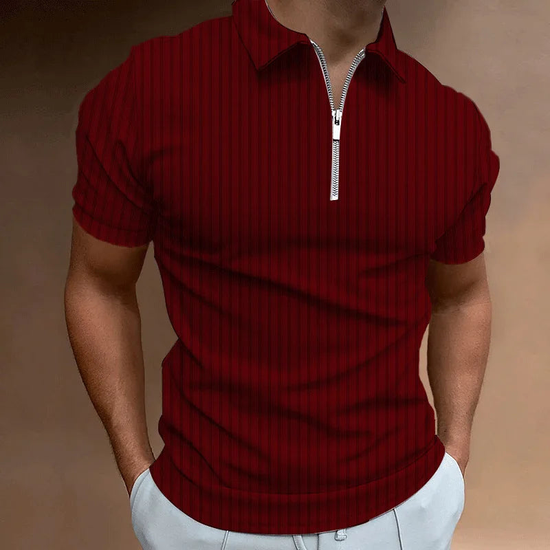 Luxurious Men's Polo With Zipper For Summer Spring-Southern-Taylor