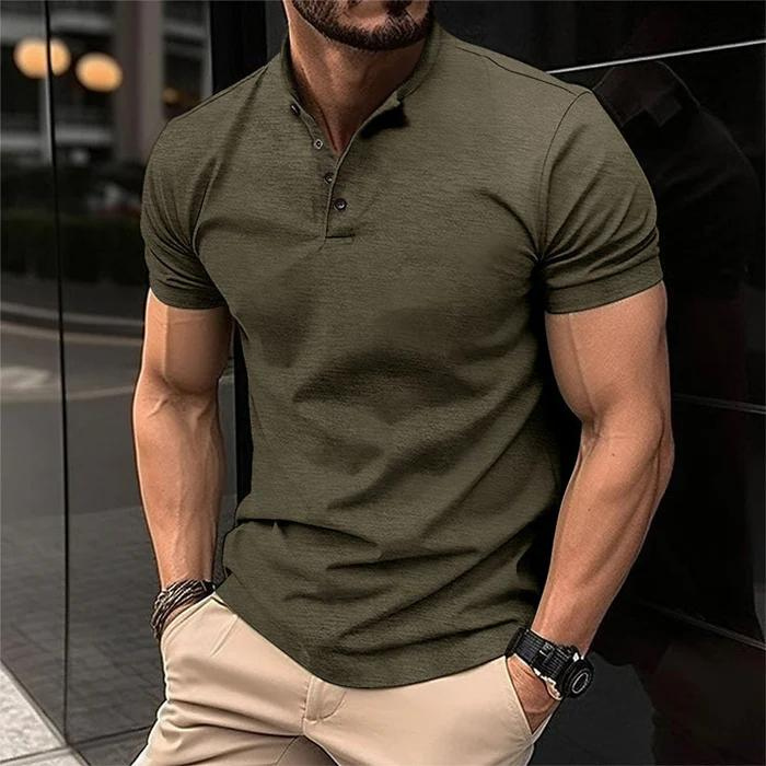 Luxury Musclefit – Button-down Polo Shirt For Men-Southern-Taylor