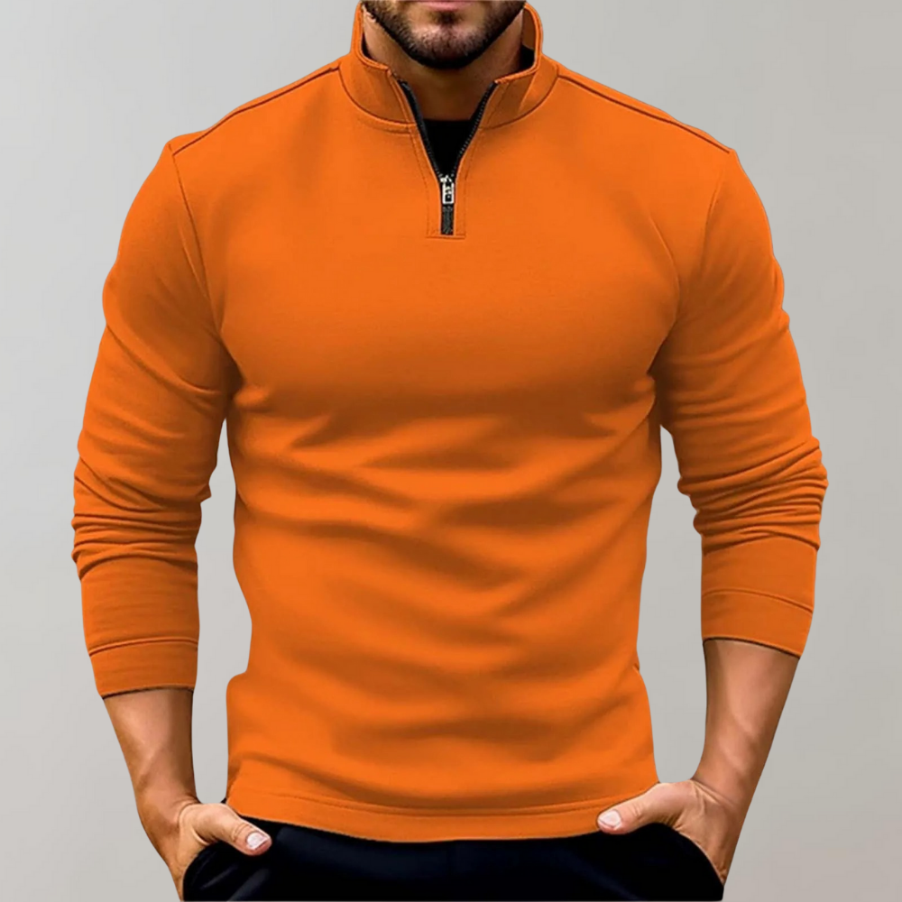 Men's Quarter Zip | Long Sleeve | Pullover | Half Zip Sweatshirt | Men's Quarter Zip Jumper