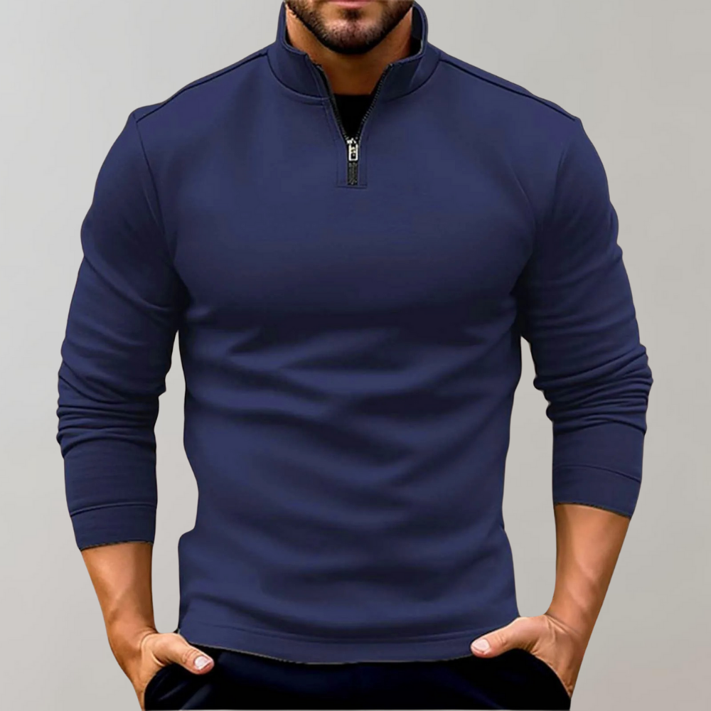Men's Quarter Zip | Long Sleeve | Pullover | Half Zip Sweatshirt | Men's Quarter Zip Jumper