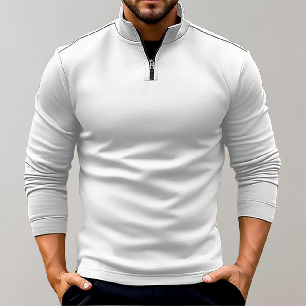 Men's Quarter Zip | Long Sleeve | Pullover | Half Zip Sweatshirt | Men's Quarter Zip Jumper