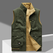 Cargo Vest | Sleeveless | Pockets | Work Vest | Men's Gilet
