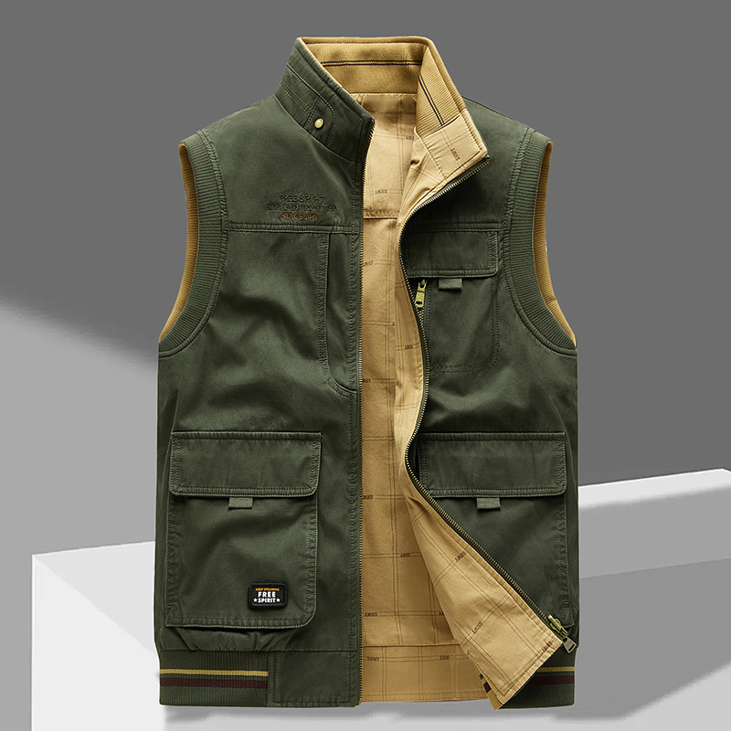 Cargo Vest | Sleeveless | Pockets | Work Vest | Men's Gilet