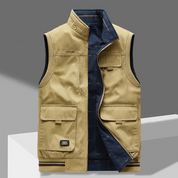 Cargo Vest | Sleeveless | Pockets | Work Vest | Men's Gilet