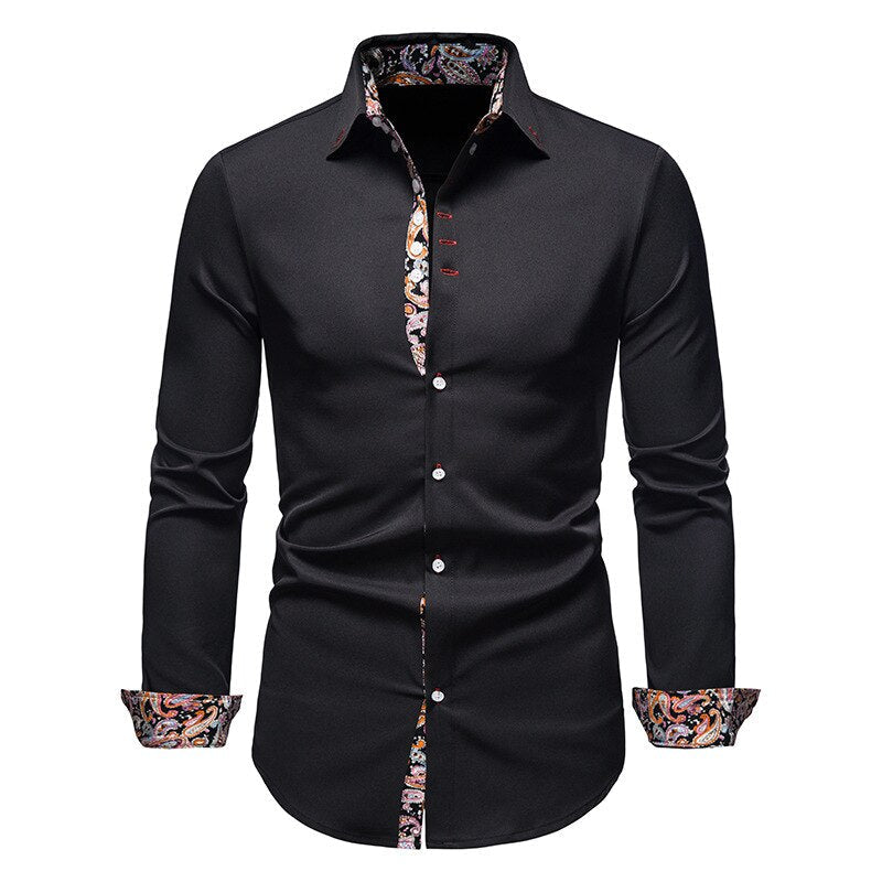 Dress Shirt - Long Sleeve - Collared - Button-Up Shirt - Men's Shirts