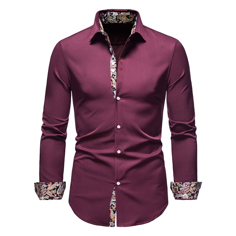 Dress Shirt - Long Sleeve - Collared - Button-Up Shirt - Men's Shirts