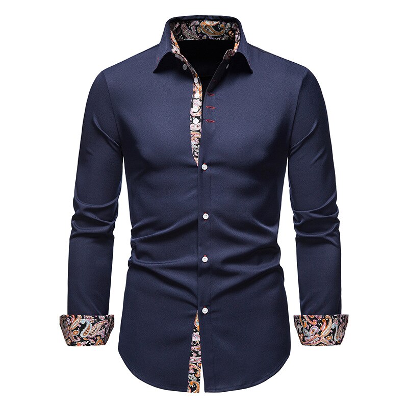 Dress Shirt - Long Sleeve - Collared - Button-Up Shirt - Men's Shirts