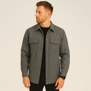 Men's Overshirt - Button-Up - Breast Pockets - Shirt Jacket - Men's Jacket