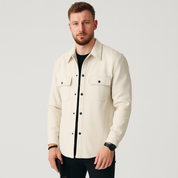 Men's Overshirt - Button-Up - Breast Pockets - Shirt Jacket - Men's Jacket