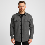 Men's Overshirt - Button-Up - Breast Pockets - Shirt Jacket - Men's Jacket