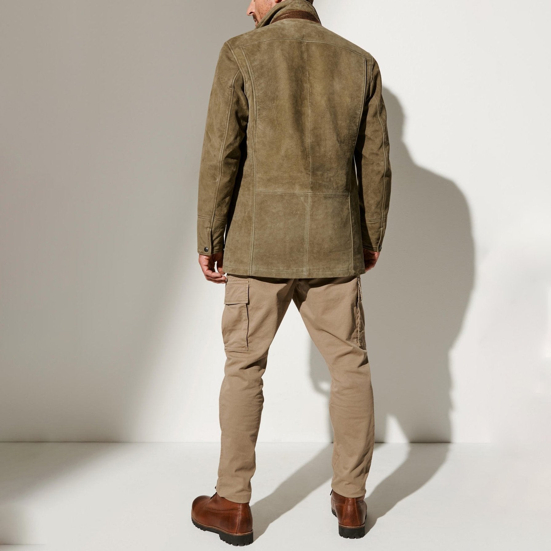 Men's Jacket - Vintage Style - Zip-up - Suede Jacket - Fall Jacket-Southern-Taylor